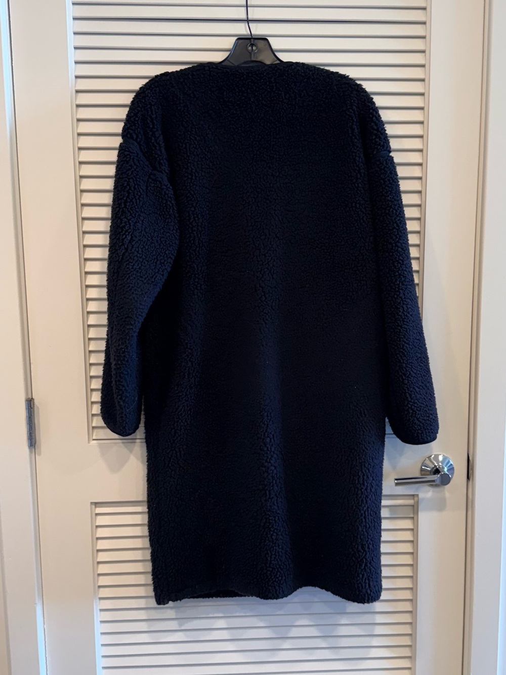 Uniqlo Cozy Women's Long Sherpa Coat - Black